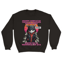 Sudadera Unisex Estampado de Gato 