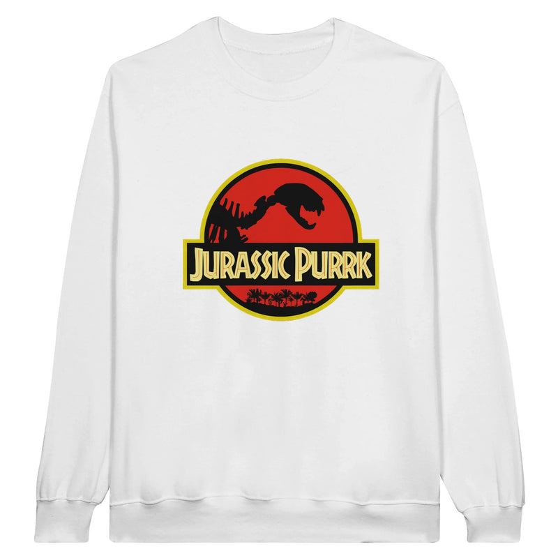 Sudadera Unisex Estampado de Gato "Jurassic Purrk" Michilandia | La tienda online de los fans de gatos