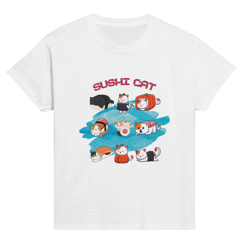 Camiseta Junior Unisex Estampado de Gato 