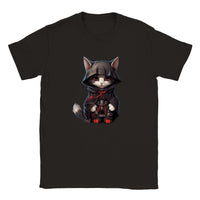 Camiseta júnior unisex estampado de gato "Nin-Gato Akatsuki" Michilandia | La tienda online de los amantes de gatos