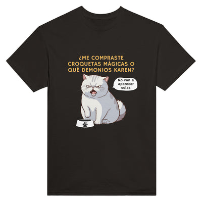 Camiseta Unisex Estampado de Gato 