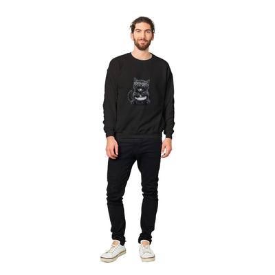 Sudadera Unisex Estampado de Gato "TamTam Felino" Michilandia | La tienda online de los fans de gatos