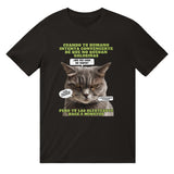 Camiseta unisex estampado de gato "El Detector de Golosinas" Michilandia | La tienda online de los amantes de gatos