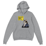 Sudadera con Capucha Unisex Estampado de Gato "René Michi Descartes" Michilandia | La tienda online de los amantes de gatos