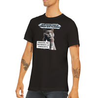 Camiseta unisex estampado de gato "No Entiendo la Pregunta" Gelato