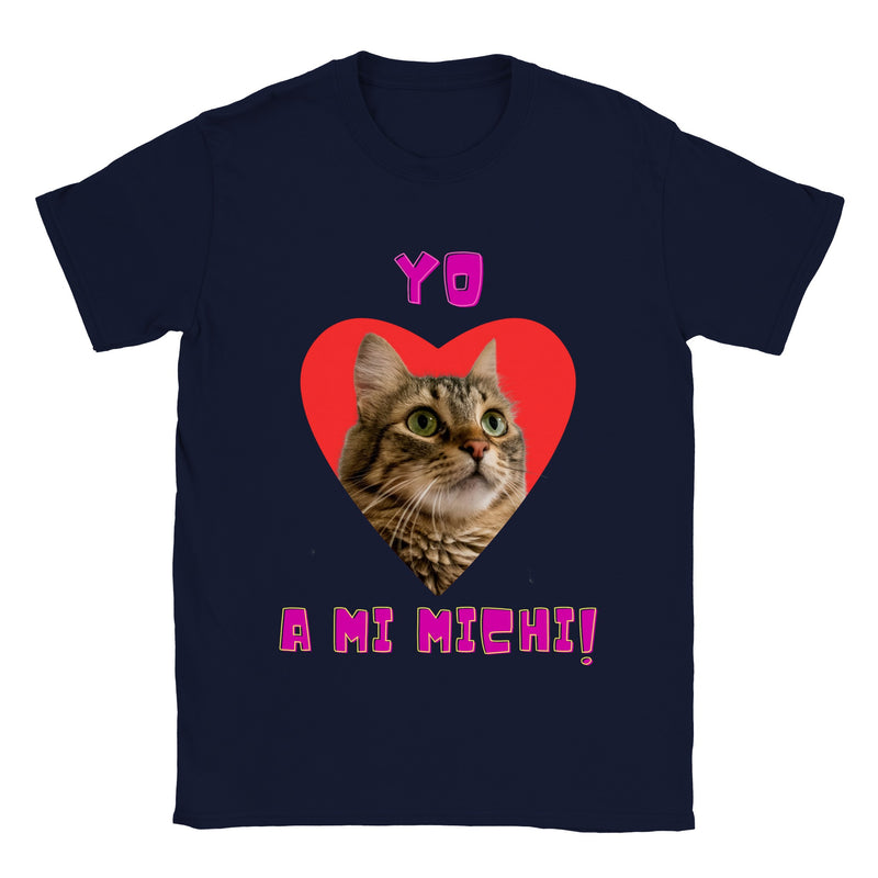 Imprime tu camiseta unisex "Yo amo a mi michi" v2 Gelato