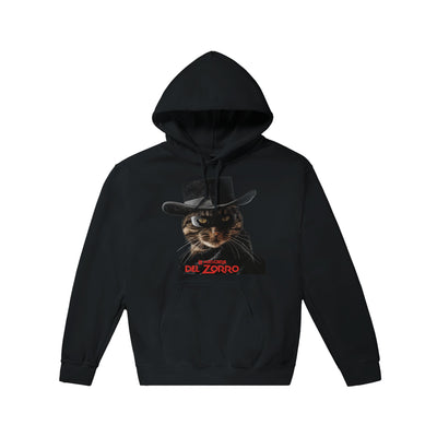 Sudadera con Capucha Unisex Estampado de Gato "Miau Enmascarado" Michilandia