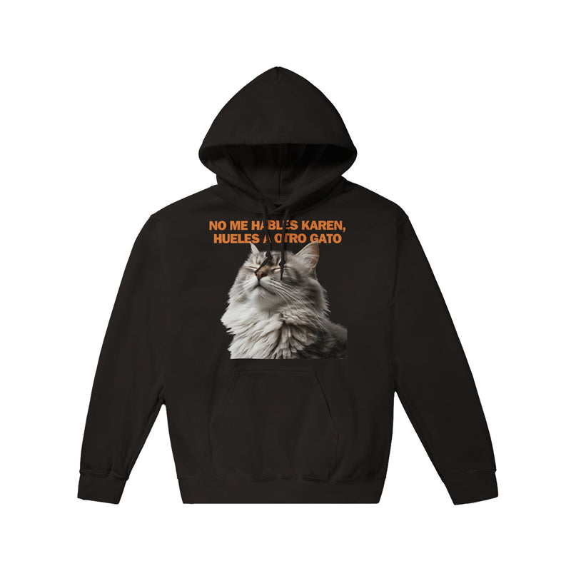 Sudadera con Capucha Unisex Estampado de Gato "Indignación Felina" Michilandia | La tienda online de los fans de gatos