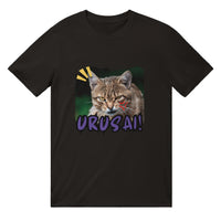 Camiseta unisex estampado de gato "Silencio!"