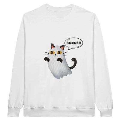 Sudadera Unisex Estampado de Gato "Fantasma Miaurador" Michilandia | La tienda online de los fans de gatos