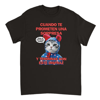 Camiseta Unisex Estampado de Gato 