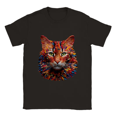 Camiseta unisex estampado de gato 