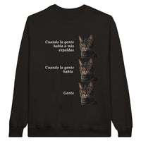 Sudadera Unisex Estampado de Gato "Gente" Michilandia | La tienda online de los fans de gatos