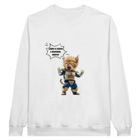 Sudadera Unisex Estampado de Gato "Desafío Saiyajin" Michilandia