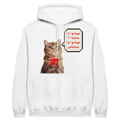 Sudadera con Capucha Unisex Estampado de Gato "Gelatina" Michilandia