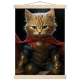 Póster semibrillante de gato con colgador "Marvel Michi" Gelato