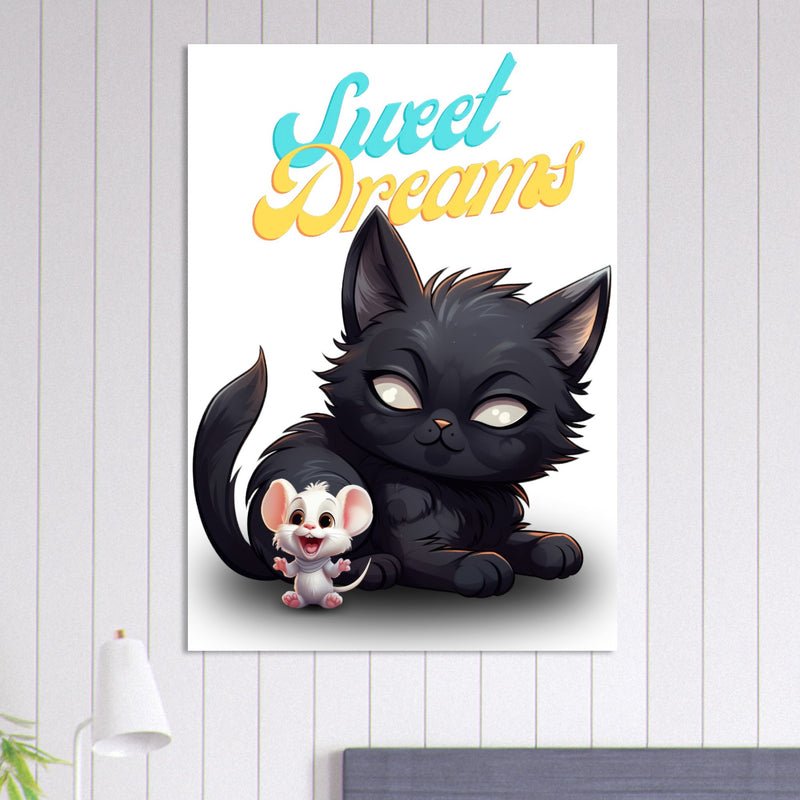 Póster de gato "Sweet Dreams" Gelato