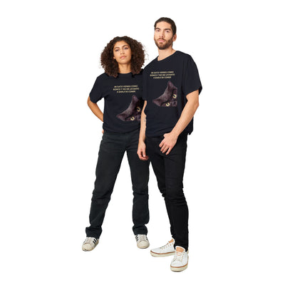 Camiseta Unisex Estampado de Gato "Despertar Felino" Michilandia