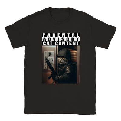 Camiseta unisex estampado de gato 