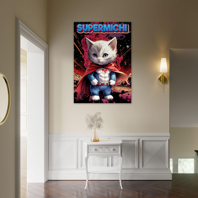 Póster de gato "Supermichi" Gelato