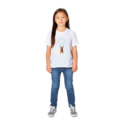 Camiseta Junior Unisex Estampado de Gato "GenkiMiau" Michilandia