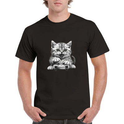 Camiseta Unisex Estampado de Gato 