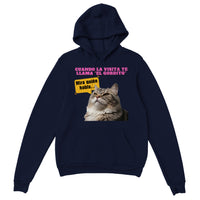 Sudadera con capucha unisex estampado de gato "Mira Quién Habla" Michilandia | La tienda online de los amantes de gatos