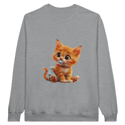 Sudadera Unisex Estampado de Gato "Miau en Pañales" Michilandia