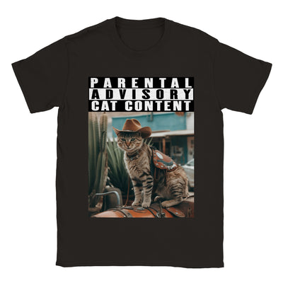 Camiseta unisex estampado de gato 