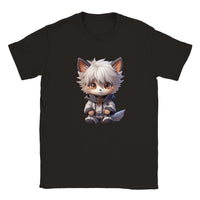 Camiseta júnior unisex estampado de gato "KiruCat: El Neko Asesino"