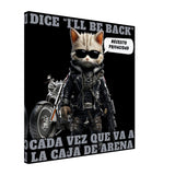 Lienzo de gato "I'll Be Back" Michilandia | La tienda online de los amantes de gatos