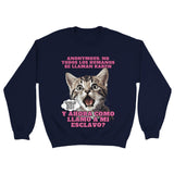 Sudadera Unisex Estampado de Gato "El Gran Descubrimiento" Michilandia | La tienda online de los fans de gatos