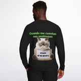 Sudadera Deportiva unisex estampado de gato "Desinterés Felino" Subliminator