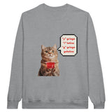 Sudadera Unisex Estampado de Gato "Gelatina" Michilandia