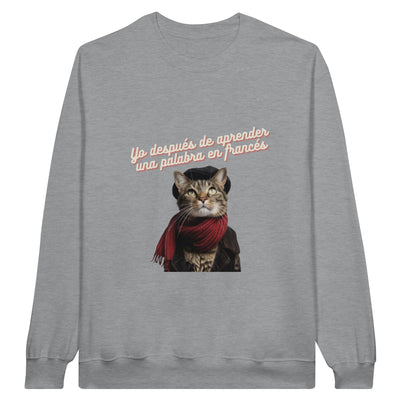 Sudadera Unisex Estampado de Gato "Top Chat" Michilandia | La tienda online de los fans de gatos