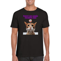 Camiseta unisex estampado de gato "Traición Felina" Gelato
