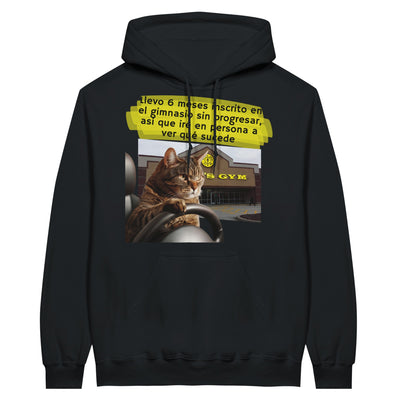 Sudadera con Capucha Unisex Estampado de Gato 