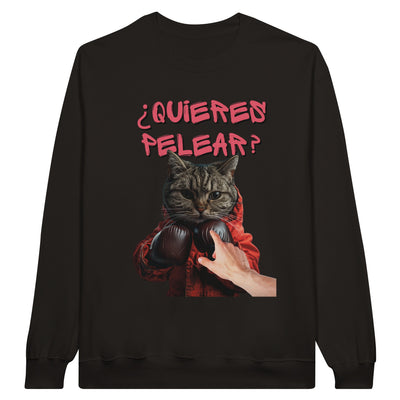 Sudadera Unisex Estampado de Gato 