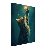Lienzo de gato "Alcance Lunar" Michilandia | La tienda online de los fans de gatos