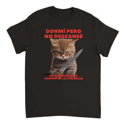 Camiseta Unisex Estampado de Gato 