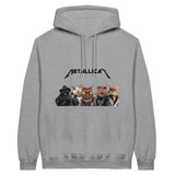 Sudadera con Capucha Unisex Estampado de Gato "Metallicat" Michilandia