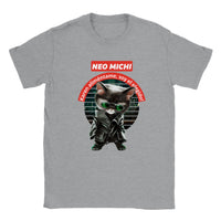 Camiseta unisex estampado de gato "Neo michi"