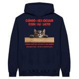 Sudadera con Capucha Unisex Estampado de Gato "Tácticas de Negociación" Michilandia | La tienda online de los fans de gatos