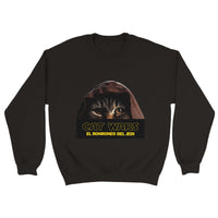 Sudadera Unisex Estampado de Gato "Ronroneo Jedi" Michilandia | La tienda online de los fans de gatos