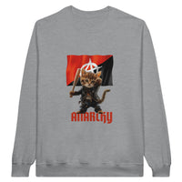 Sudadera Unisex Estampado de Gato "Miaunarchy Biker" Michilandia