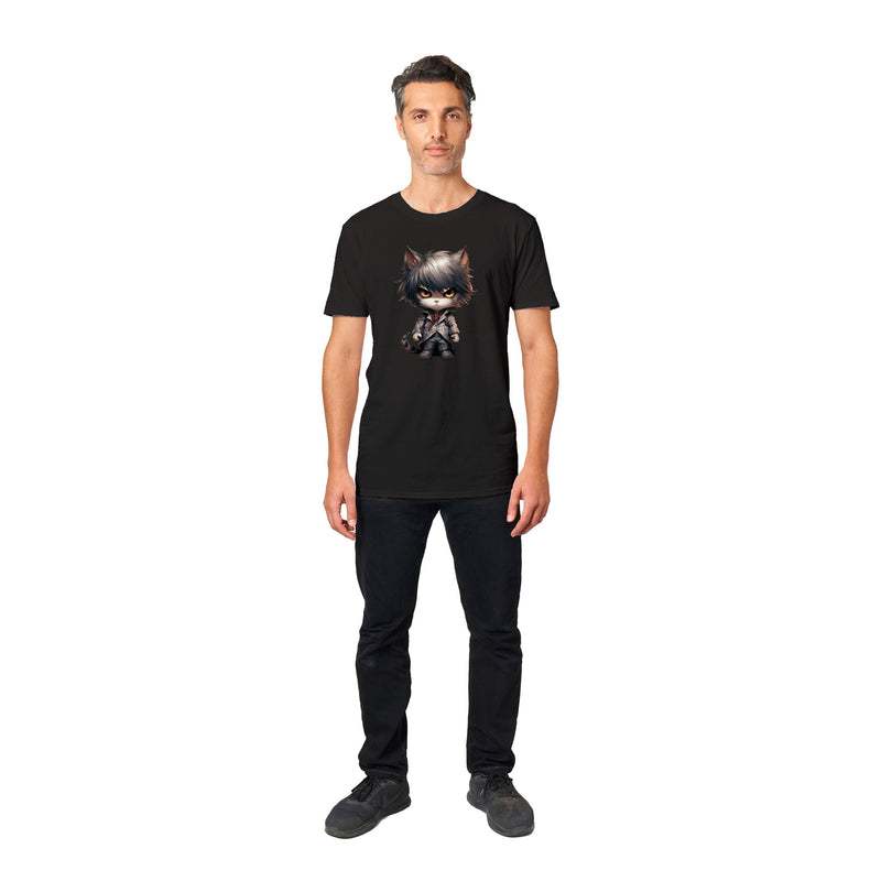 Camiseta unisex estampado de gato "Light Catgami" Michilandia | La tienda online de los amantes de gatos