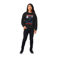 Sudadera unisex estampado de gato "Hambre Mortal" Michilandia | La tienda online de los amantes de gatos