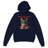 Sudadera con Capucha Unisex Estampado de Gato "Promesa de Ejercicio" Michilandia | La tienda online de los fans de gatos