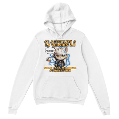 Sudadera con capucha unisex estampado de gato "Cyborg Kitty" Michilandia | La tienda online de los amantes de gatos