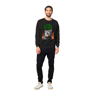 Sudadera unisex estampado de gato "¿Otro perro?" Gelato